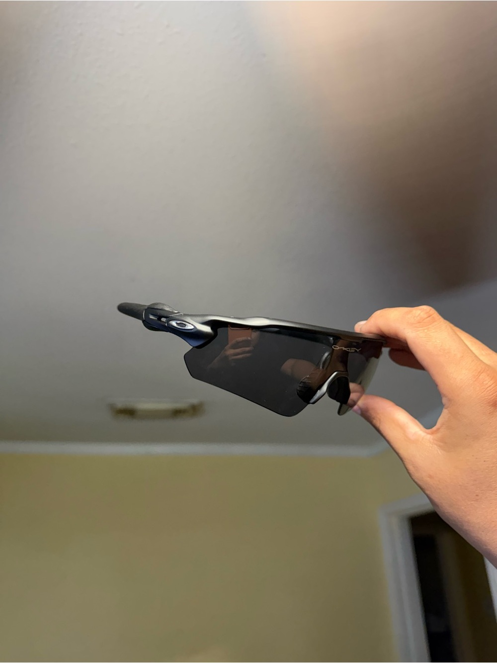 Oaks Black Shield Sports Sunglasses